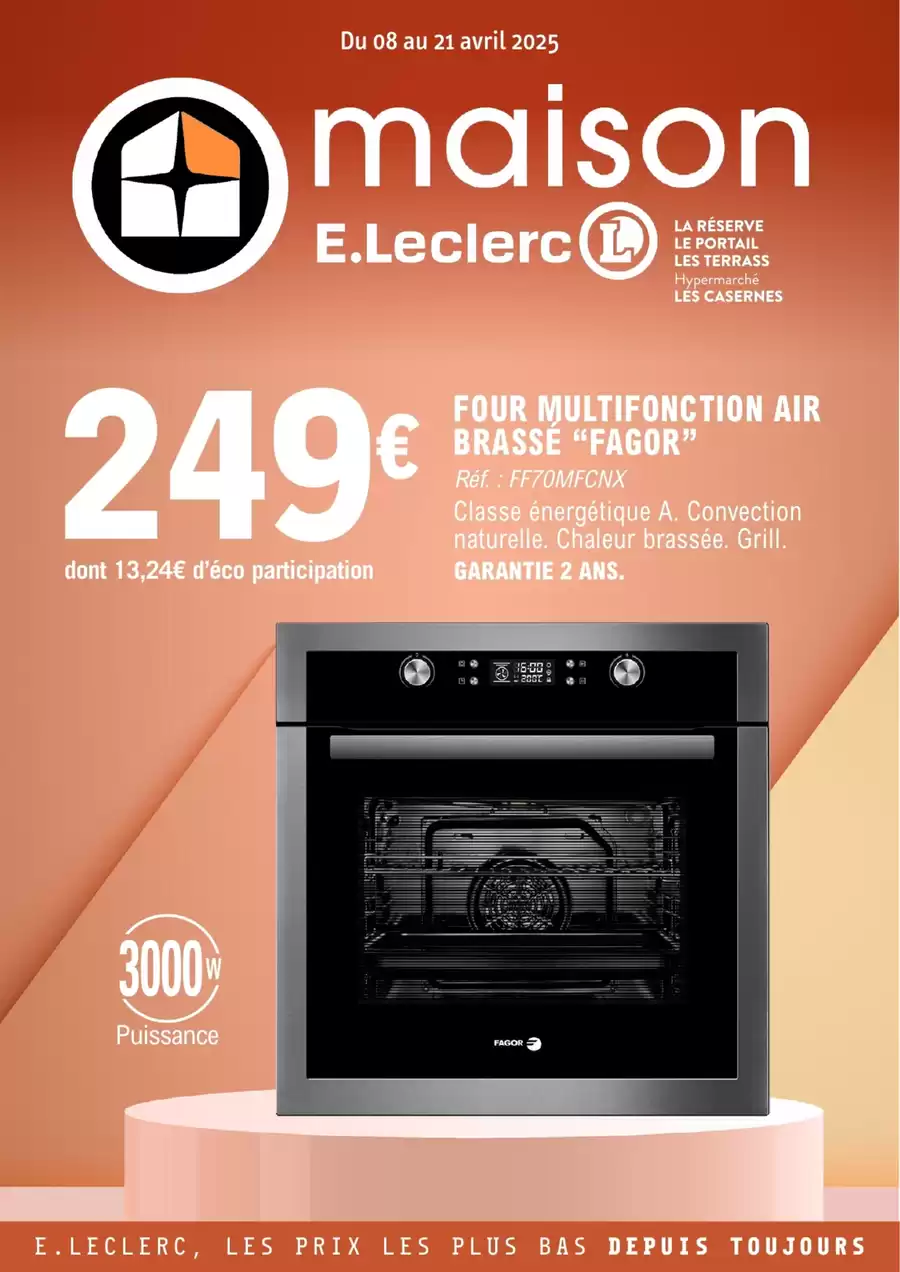 Catalogue des offres de E.Leclerc du 07/04/2025 au 19/04/2025 - 25C808LR