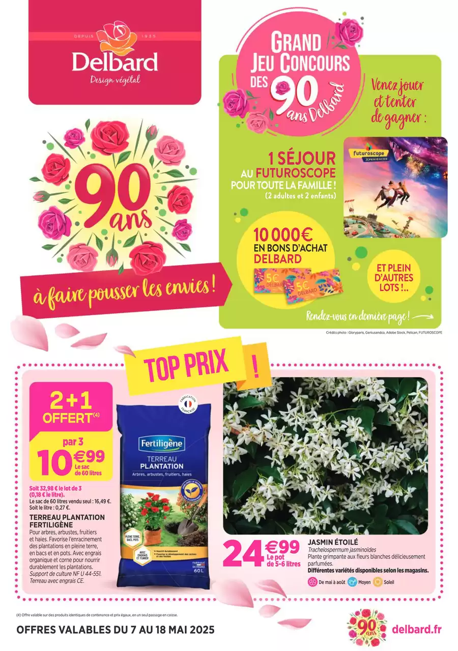 Catalogue des offres de Delbard du 06/05/2025 au 17/05/2025 - 90 ans à faire pousser les envies!