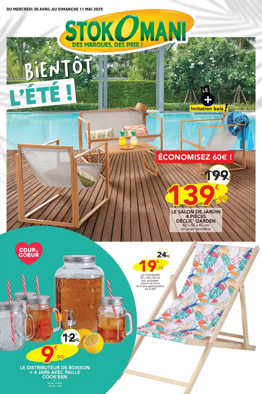 Catalogue des offres de Stokomani du 28/04/2025 au 10/05/2025 - Bientôt L'été !