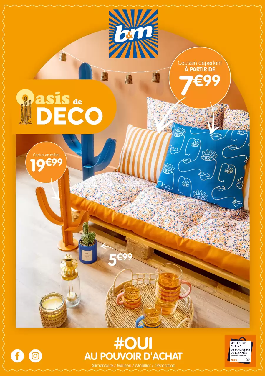 Catalogue des offres de B&M du 06/05/2025 au 30/06/2025 - B&M, Oasis de Déco