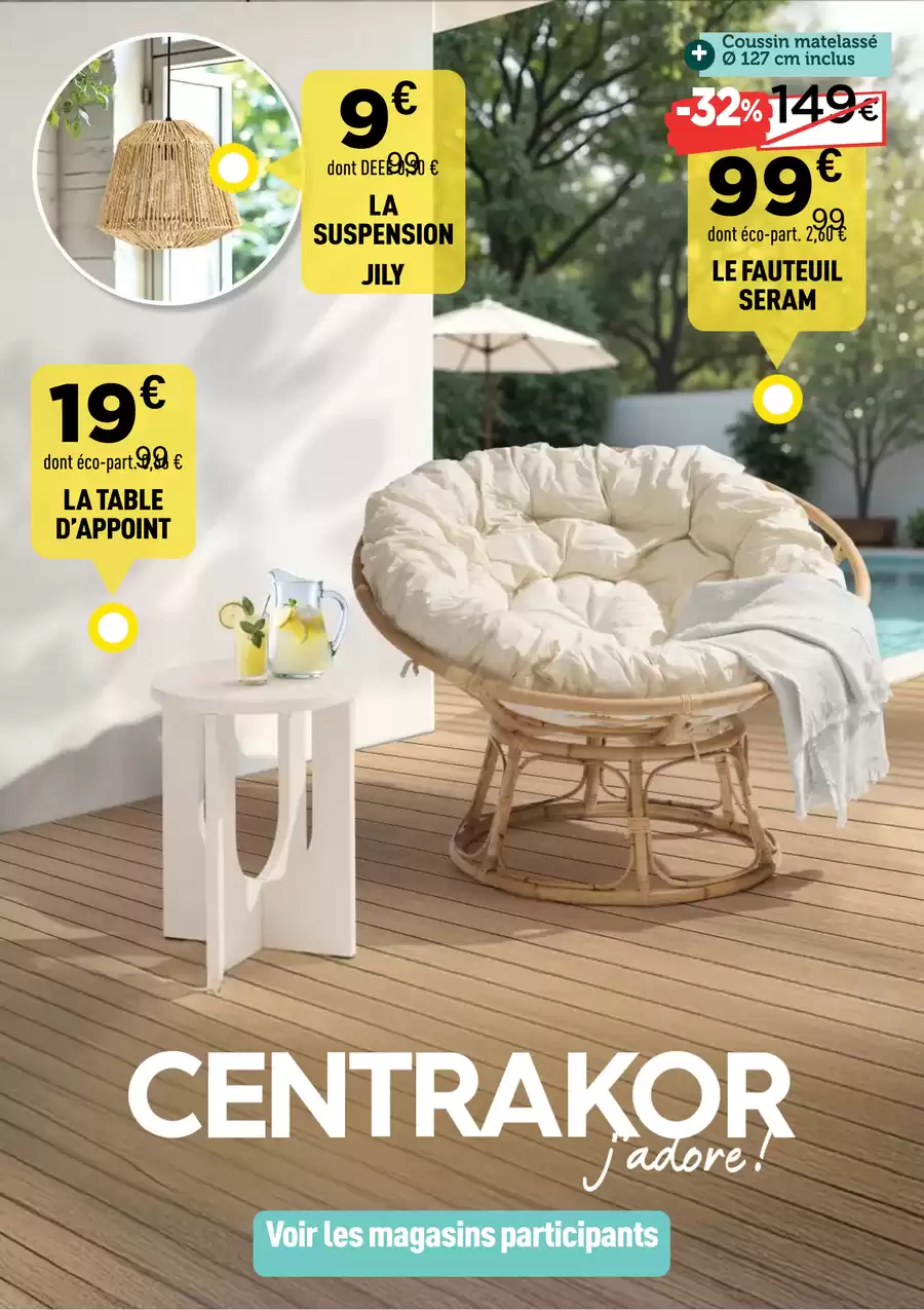 Catalogue des offres de Centrakor du 13/04/2025 au 26/04/2025 - DÉCO DU PRINTEMPS - Un vent de déco coloré et tendance