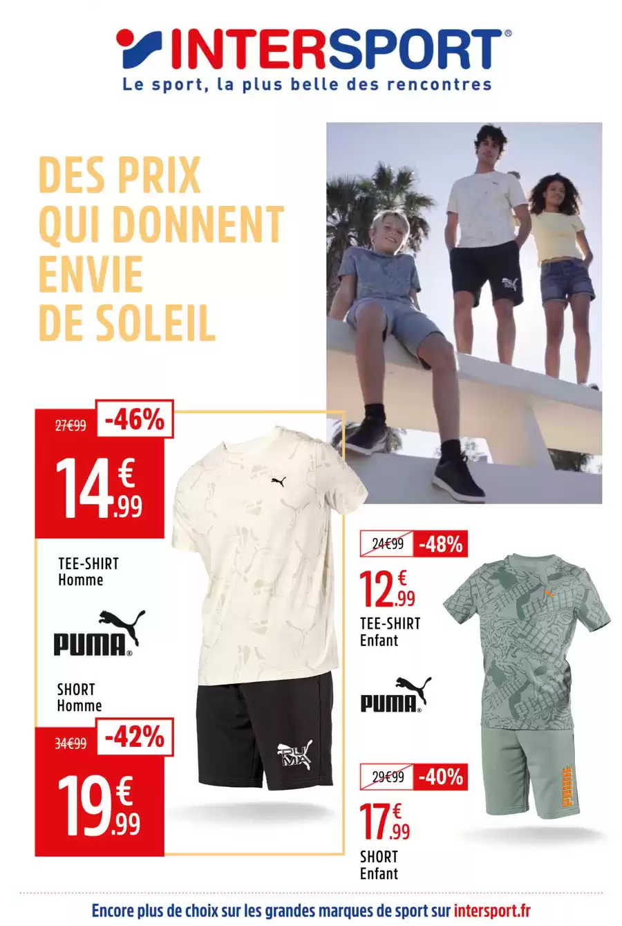 Catalogue des offres de Intersport du 27/04/2025 au 10/05/2025 - Des prix qui donnent envie de soleil