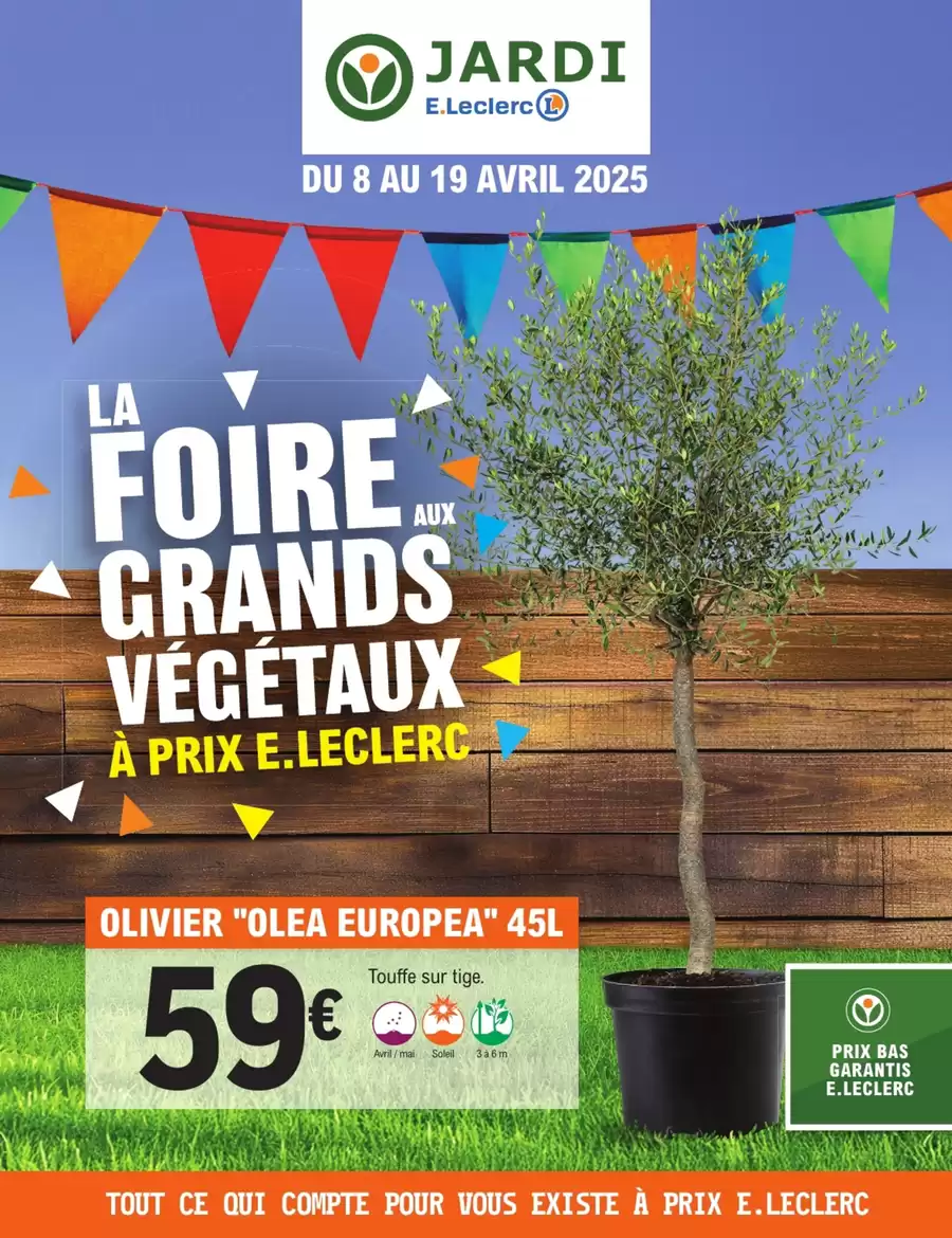 Catalogue des offres de E.Leclerc Jardi du 06/04/2025 au 18/04/2025 - E.Leclerc Jardi TRAFIC JARDI PRINTEMPS 3