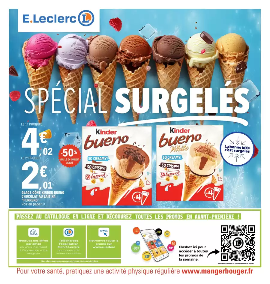 Catalogue des offres de E.Leclerc du 05/05/2025 au 16/05/2025 - FOIRE AUX SURGELES