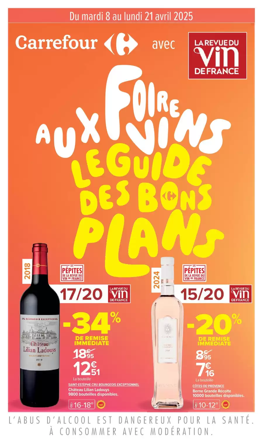 Catalogue des offres de Cora du 07/04/2025 au 20/04/2025 - Foire aux vins, le guide des bons plans