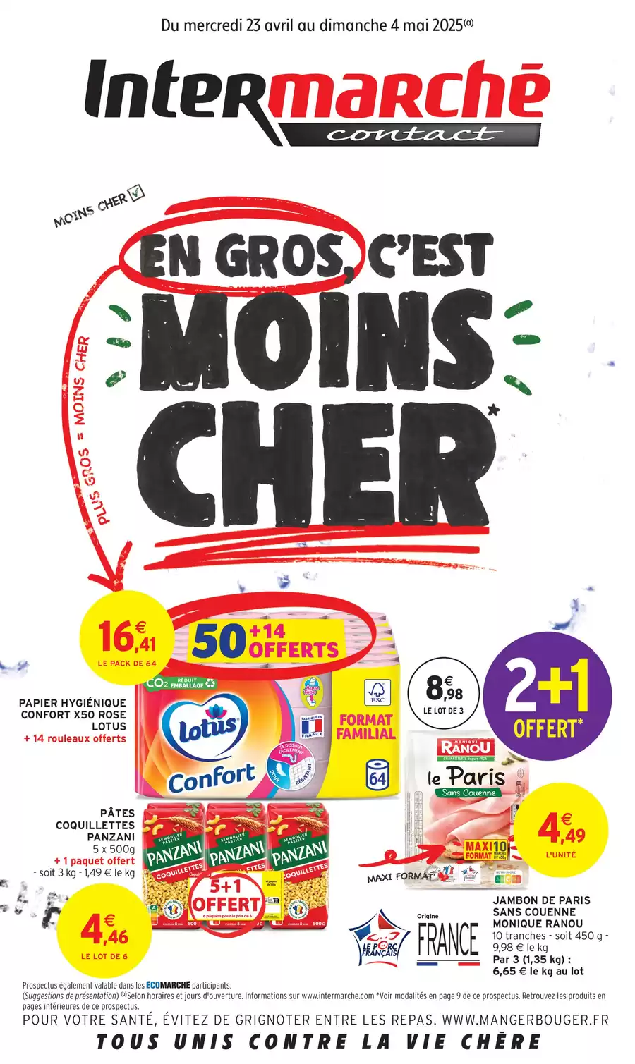 Catalogue des offres de Intermarché Contact du 22/04/2025 au 03/05/2025 - GEN AVRIL 4 Contact