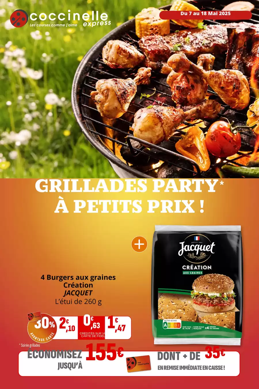 Catalogue des offres de Coccimarket du 06/05/2025 au 17/05/2025 - GRILLADES PARTY À PETITS PRIX !