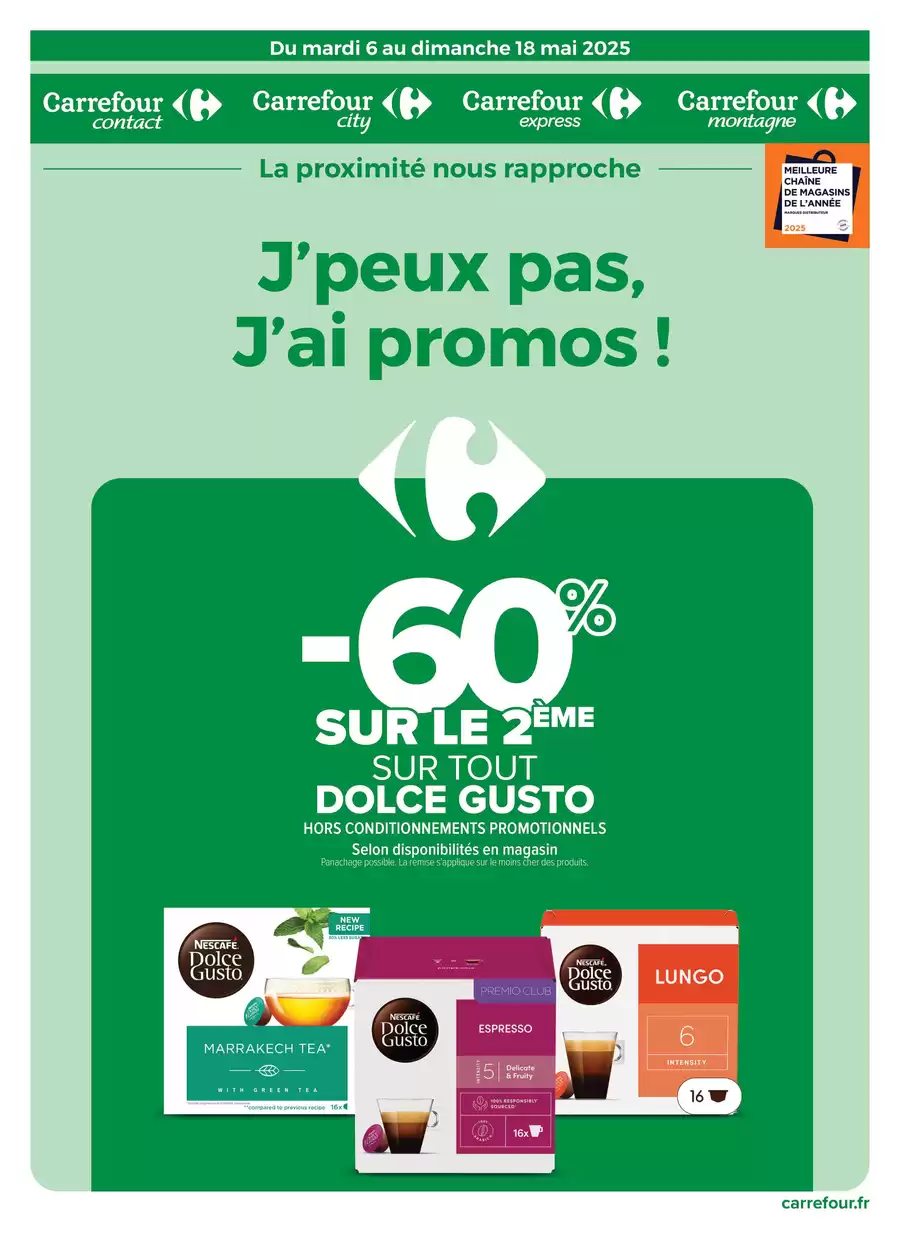 Catalogue des offres de Carrefour Drive du 05/05/2025 au 17/05/2025 - J'PEUX PAS J'AI PROMOS DU 06 AU 18 MAI 2025