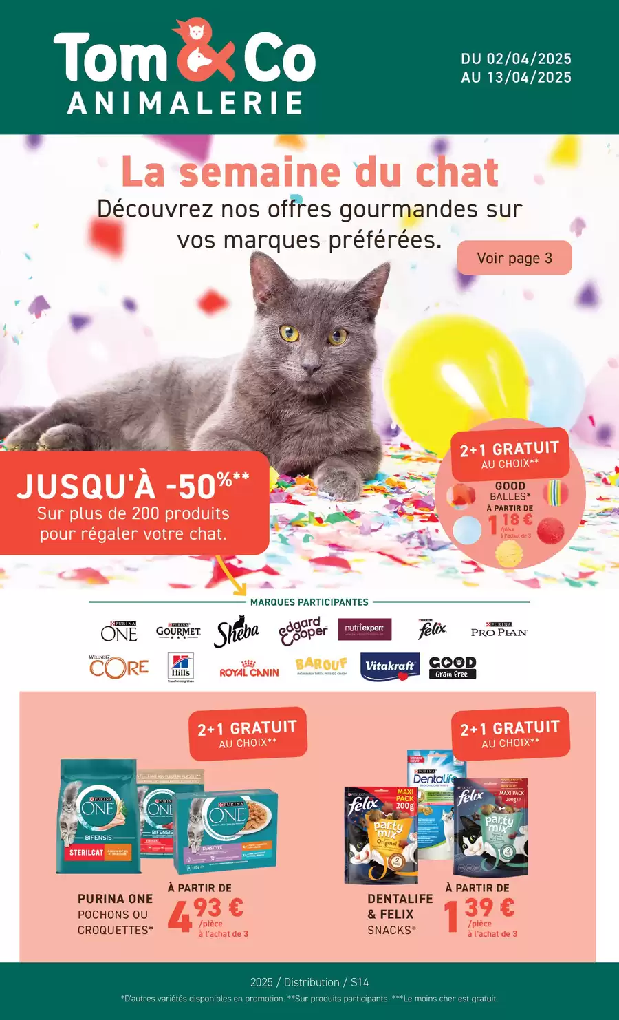 Catalogue des offres de Tom&Co du 07/04/2025 au 12/04/2025 - La semaine du chat