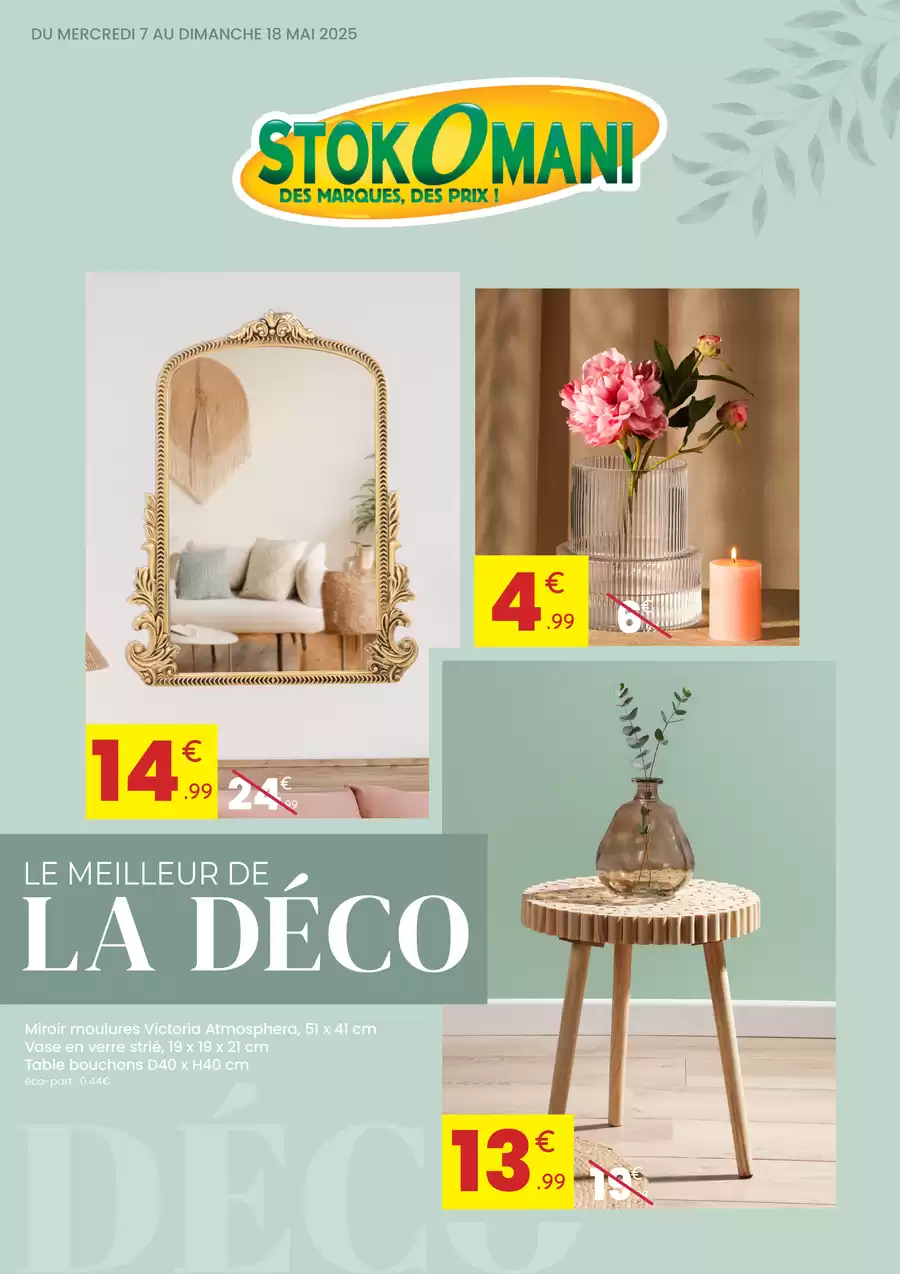 Catalogue des offres de Stokomani du 06/05/2025 au 17/05/2025 - LE MEILLEUR DE LA DÉCO