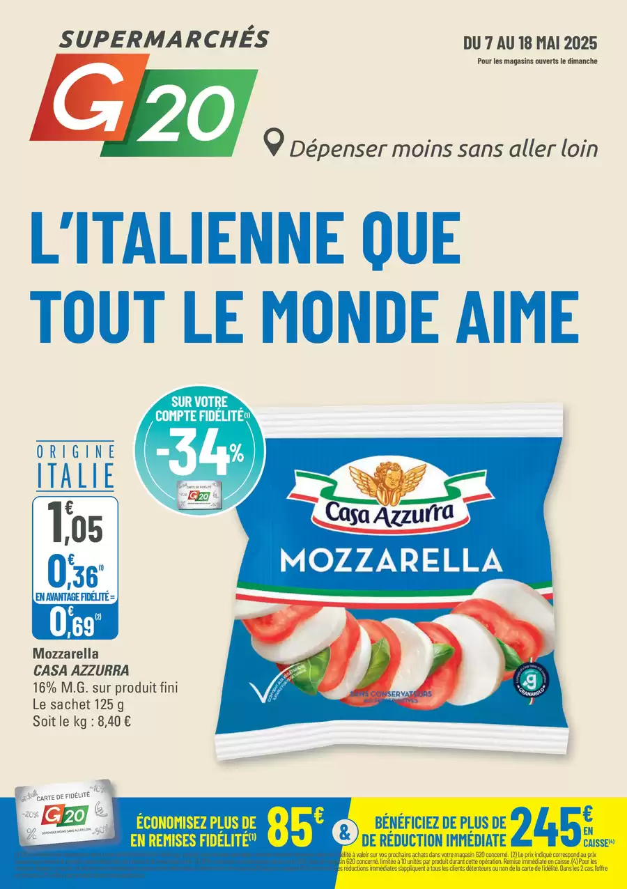 Catalogue des offres de G20 du 06/05/2025 au 17/05/2025 - Op10 Tract G20