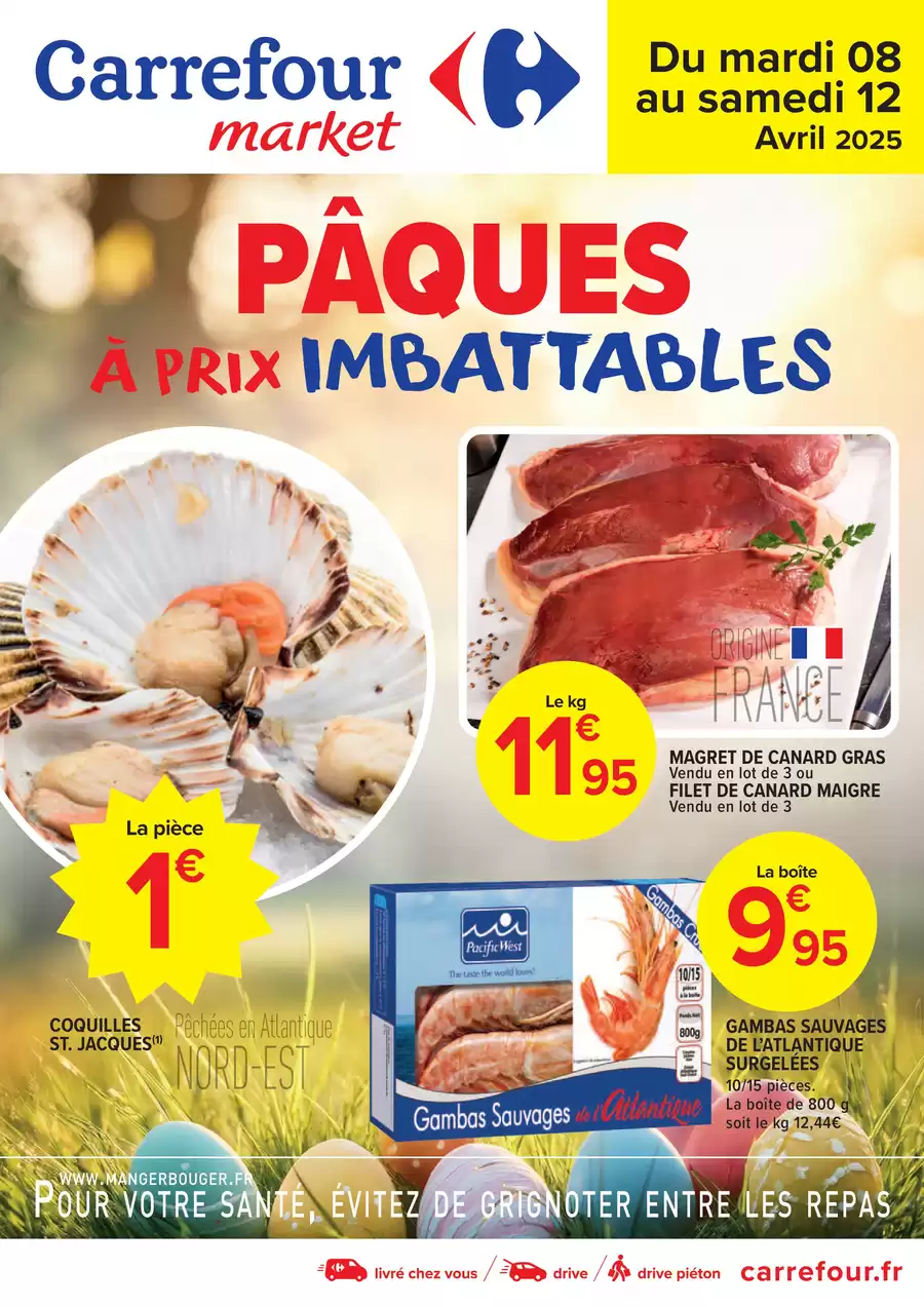 Catalogue des offres de Carrefour du 07/04/2025 au 11/04/2025 - PÂQUES À PRIX IMBATTABLES