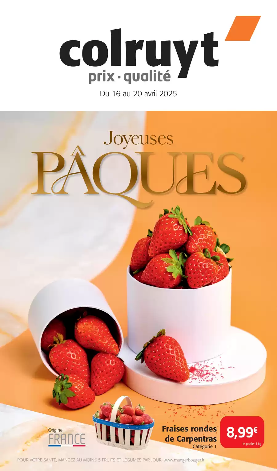Catalogue des offres de Colruyt du 15/04/2025 au 19/04/2025 - Pâques Frais