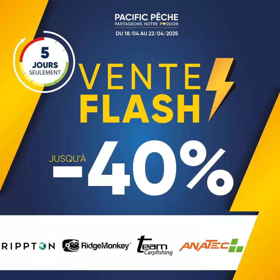 Catalogue des offres de Pacific Pêche du 17/04/2025 au 21/04/2025 - Premier Jour Vente Flash