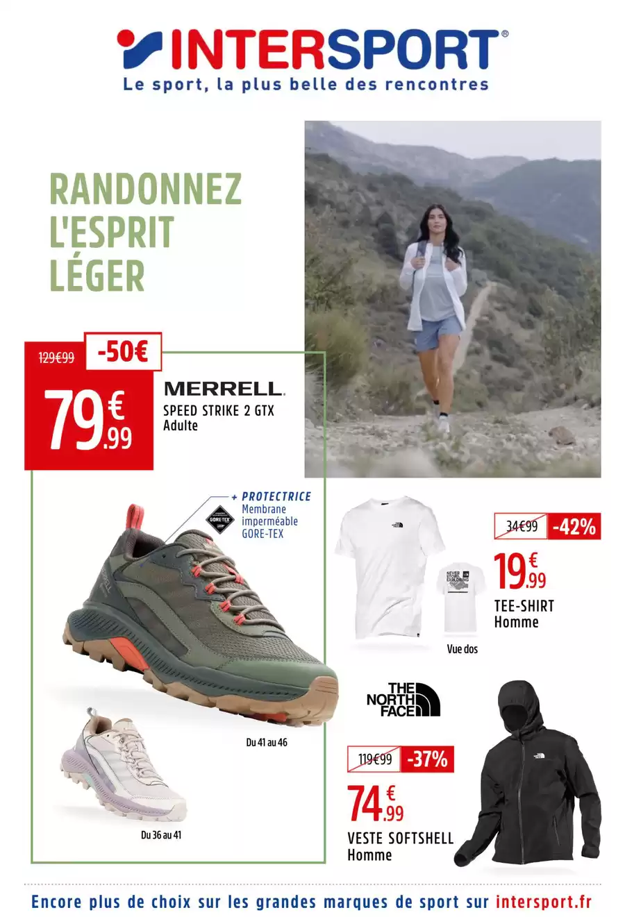 Catalogue des offres de Intersport du 11/05/2025 au 31/05/2025 - RANDONNEZ L'ESPRIT LÉGER
