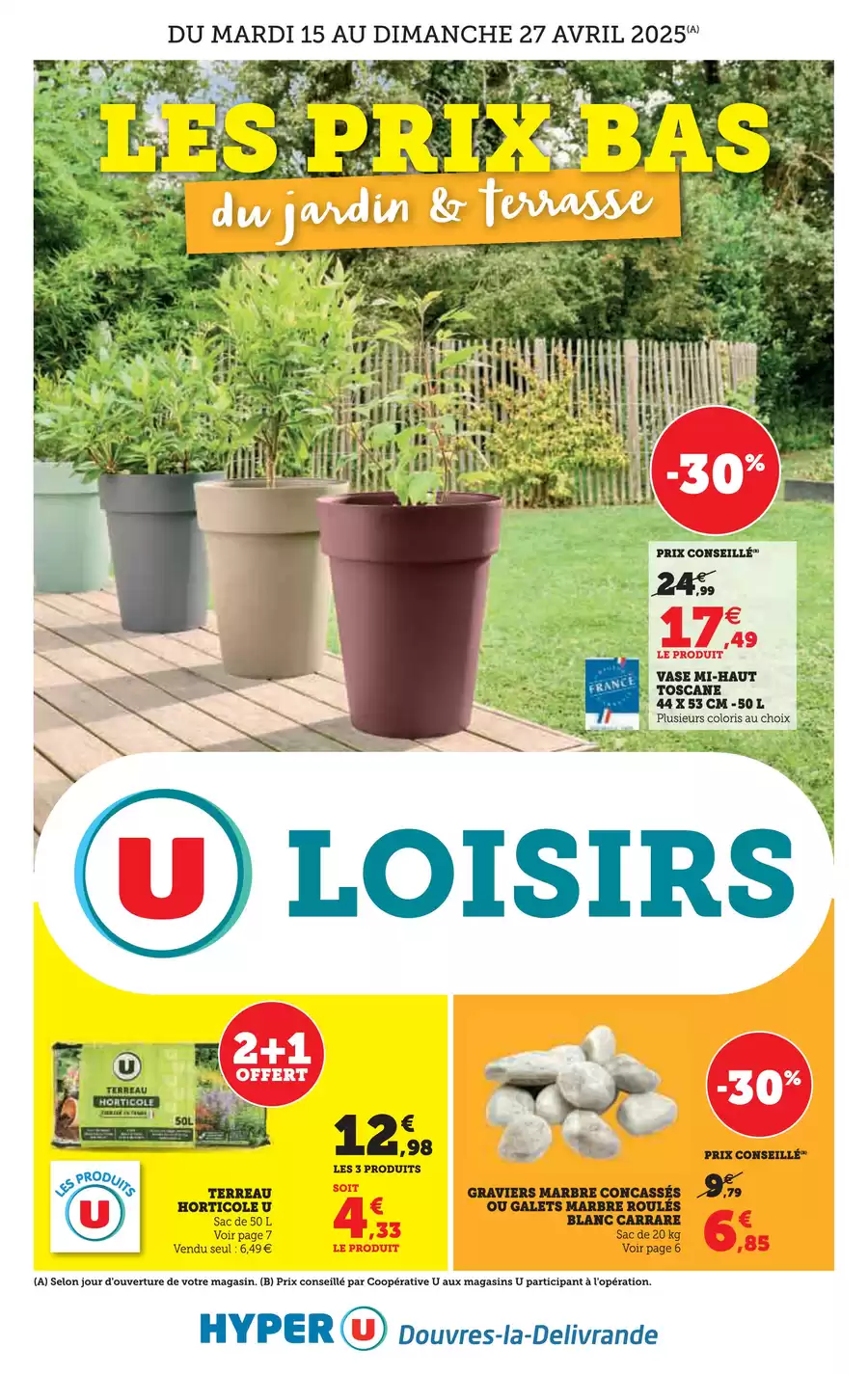Catalogue des offres de Hyper U du 14/04/2025 au 26/04/2025 - Spécial Jardin
