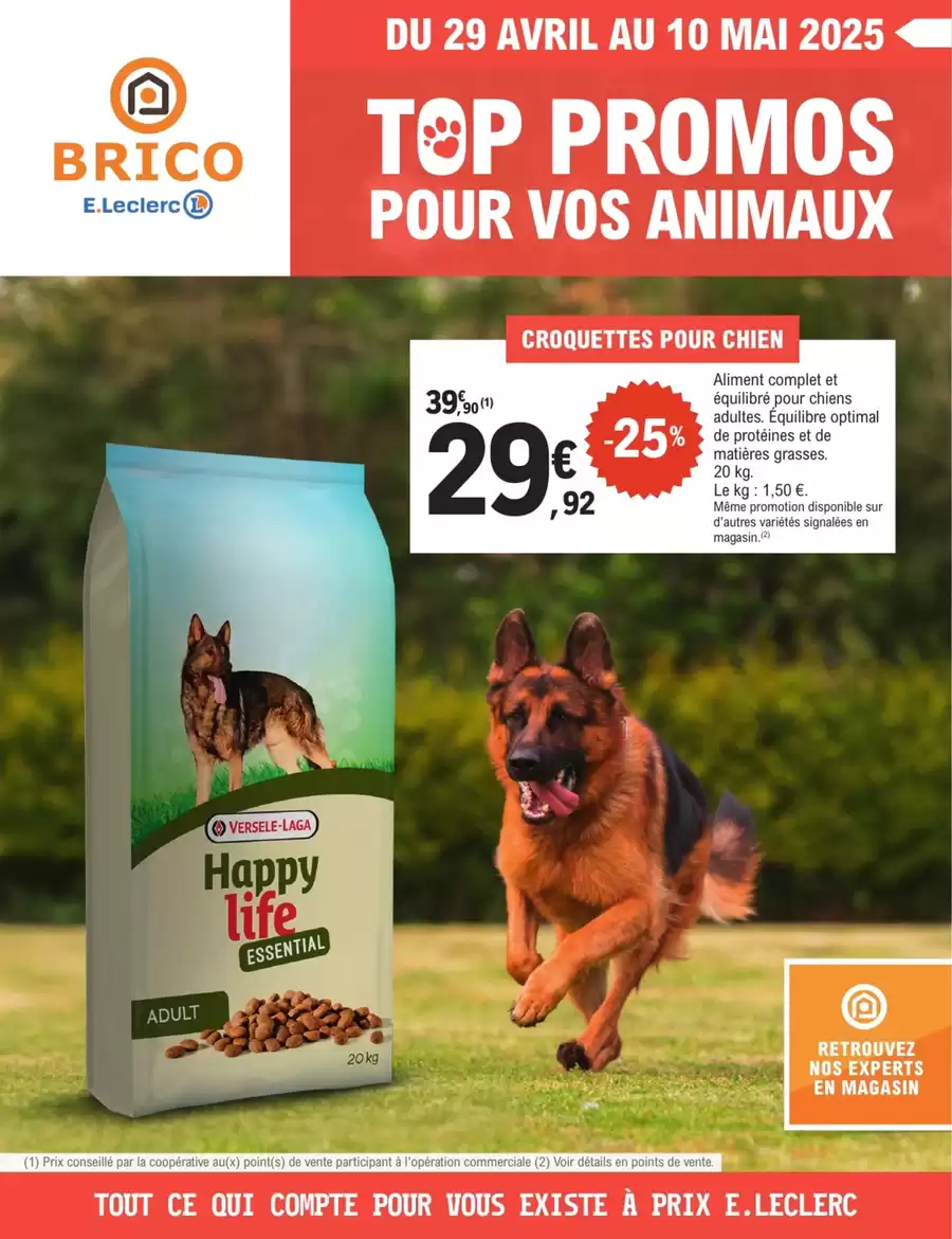 Catalogue des offres de E.Leclerc Jardi du 27/04/2025 au 09/05/2025 - TRAFIC ANIMALERIE 4
